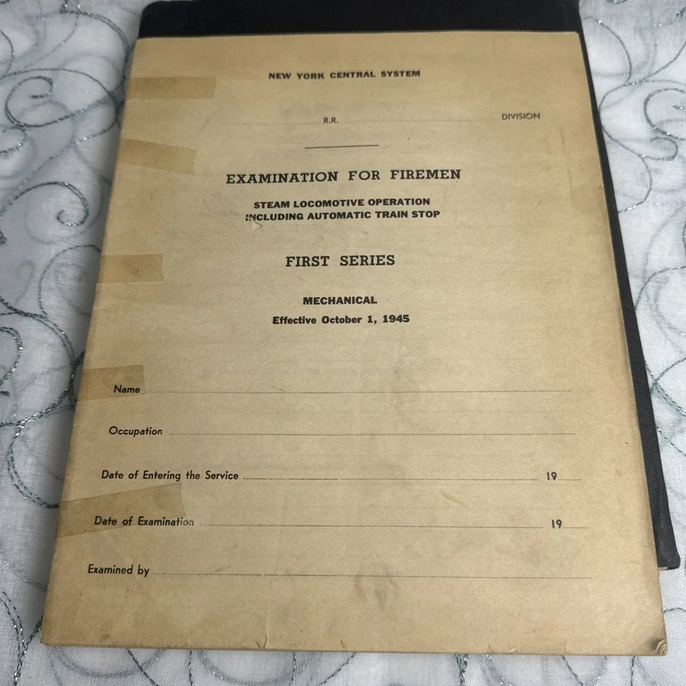 1941 Engineers And Fireman's‎ Manual With Study Guide